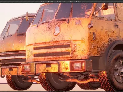 Truck Levo M1590 - Unreal Engine 4 Project Low-poly 3D model