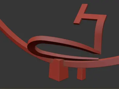 Abstract Sculptures Low-poly 3D model