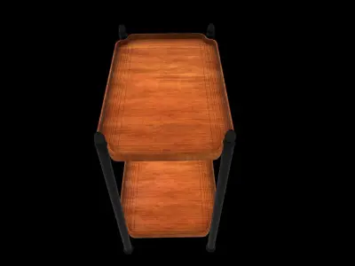 Tray Side Table Low-poly 3D model