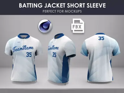 BASEBALL BATTING JACKET 3D model