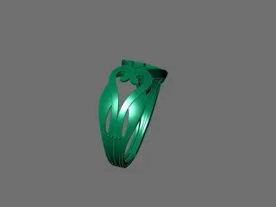 Women Ring Plain Ring Ready STL 3DM Models Womens Rings 3D print model 37