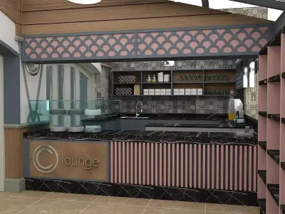 patisserie cafe 3D model