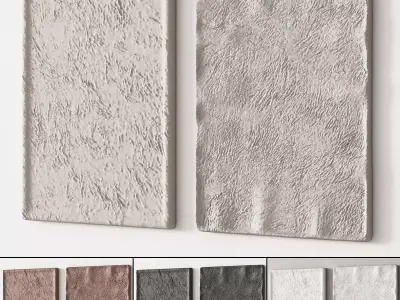 277 decorative wall art 09 plaster paintings gypsum artworks P01 3D model