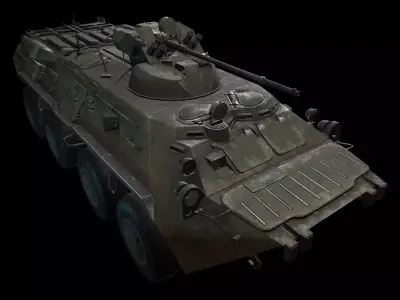 btr 80a Low-poly 3D model