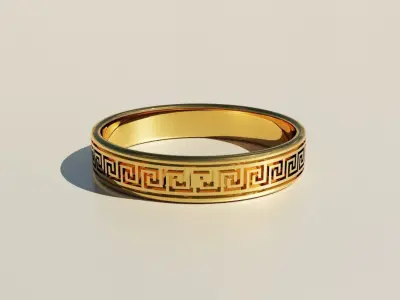 Greek Pattern Ring 3D print model