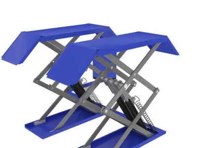 Scissor Automotive Lift 3D model