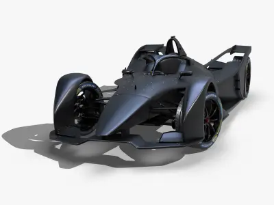 Formula E SRT01E 2020 Low-poly 3D model
