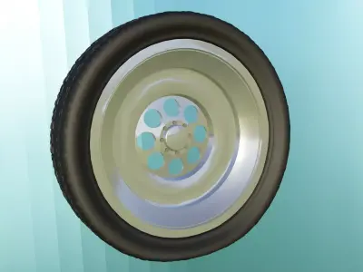 Offroad Relastic Car Tyre 3D model