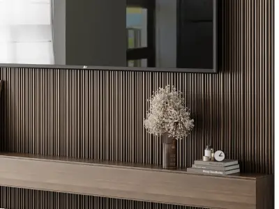 Tv Wall Set 18 3D model