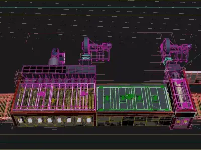  Tempering furnace   industrial equipmentIndustria Low-poly 3D model