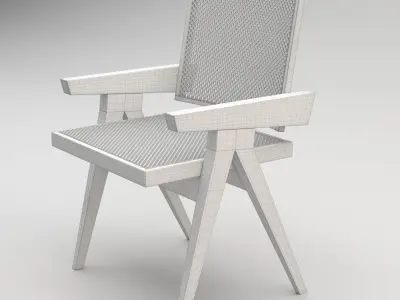 Modern Wood Chair 3D model