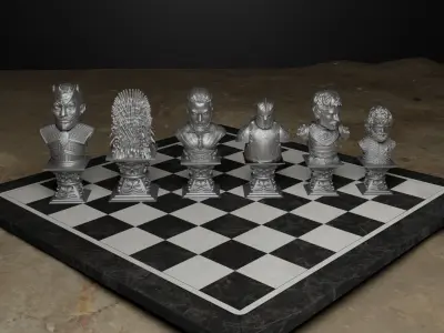 Game Of Thrones Chess Set GOT Character Chess Pieces  3D print model