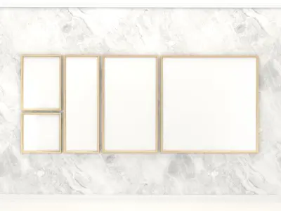 Frames on Wall 3D model