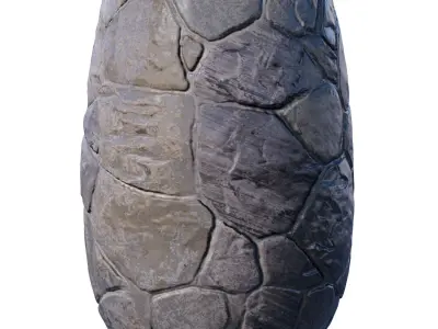 Decorative Floor Stone Garden Vase Pot Planter Home Decoration 3D model