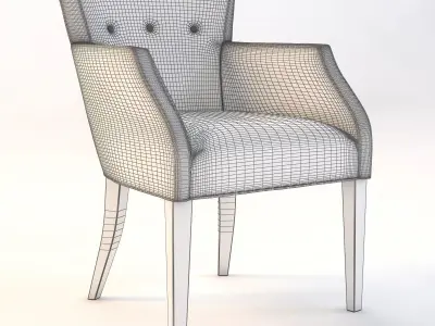 Modern Luxury Occasional Chair 92017 3D model