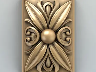Square rosette 009 3D model