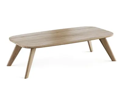 Wooden coffee table 3D model purchase