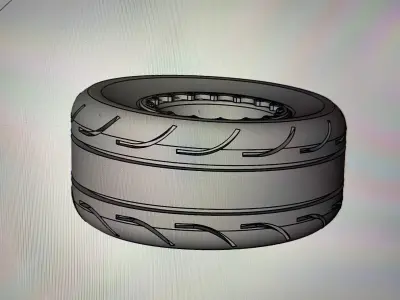 Weld Wheels Radial Tire Beadlock Combo 3D print model