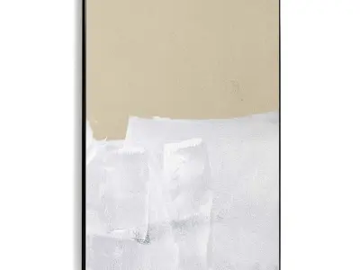 Plaster Two Photo Frame 412 Low-poly 3D model