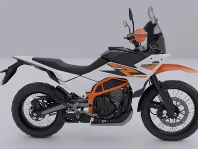 KTM 390 Adventure R Motorcycle 3D model