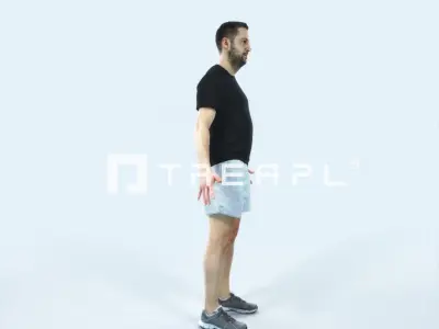 Portrait 09B Animated Rigged Sports Man Low-poly 3D model