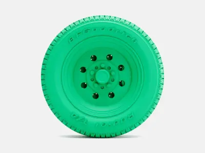 15x5 Weld Draglite Wheel BFGoodrich Radial TA Tire 3D print model