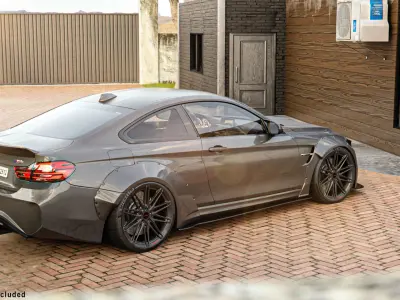 Automotive Render Scene Low-poly 3D model