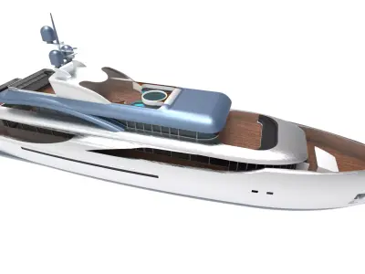 Yacth Modelling 66m to 66cm 3D model