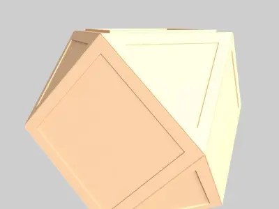 Glass Table 09 Low-poly 3D model