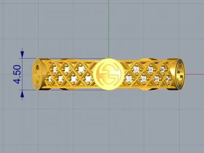 Guchi Ring 3D print model