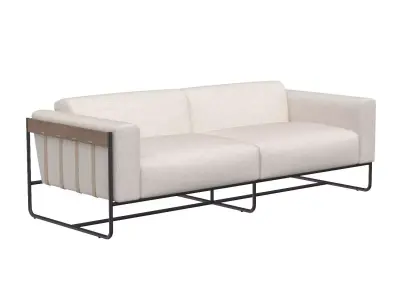 Four Hands Ella Sofa Gable Taupe 108988-004 3D model