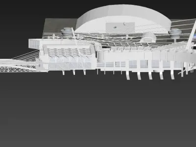 airport airplane 3D model