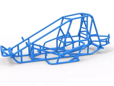 Frame for Sprint car Scale 1 to 25 3D print model