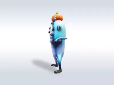 Halloween 3D Model Spooky Fun Character Free 3D model