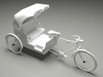 Bike Rickshaw 6 3D model