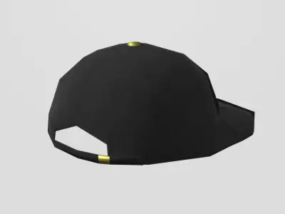 soccer cap Low-poly 3D model
