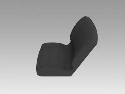 loader excavator seat 3D model