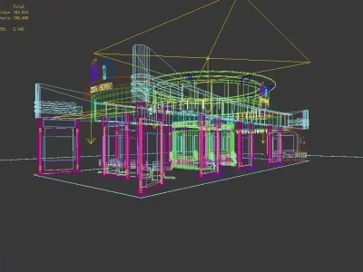 Exhibition - Area - 24X10-3DMAX2009-014 3D model