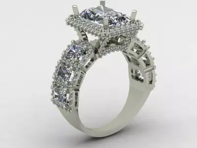 Wedding ring 03  3D print model