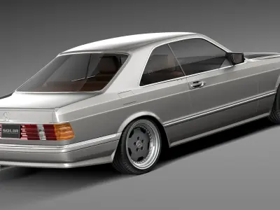 Mercedes-Benz W126 560 SEC AMG 1991 3D model