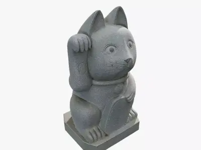 Anydrafts Cat 01 Low-poly 3D model
