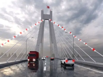 3d bridge model Sketchup 2020  - 3d  3D model