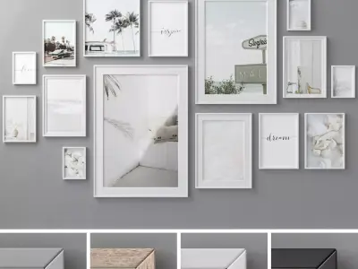 Photo Frames Set  85 3D model