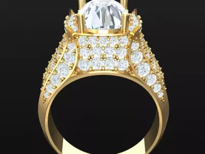 Luxury Men Rings Designs 5MR007 3D print model