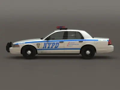 Generic Police Car NYPD 3D model