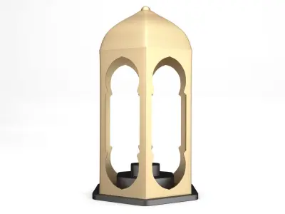 Lantern gold 3D model
