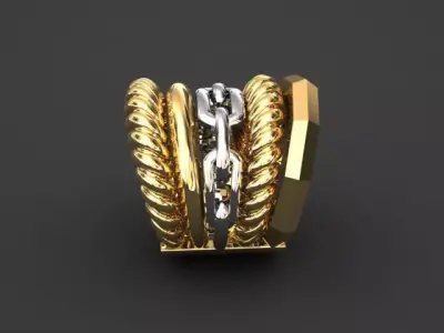 David Yurman ring 3D print model