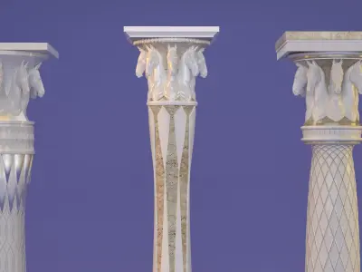 column greek 3D model purchase