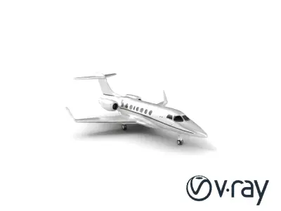 Corporate Jet Sleek Delta-Wing Model Pack Low-poly 3D model