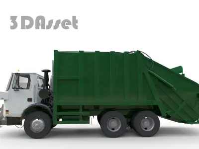 Garbage truck 3D model